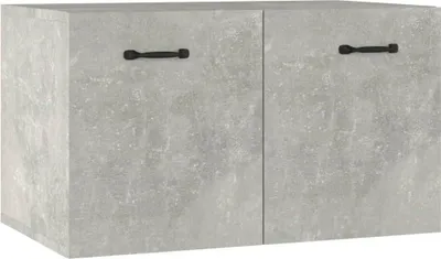 Produktbild von vidaXL Wandschrank Betongrau 60x36,5x35 cm Holzwerkstoff