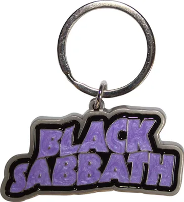 Produktbild von Black Sabbath - Schlüsselanhänger Welliges Logo RO13263 (Einheitsgröße) (Schwarz/Violett)