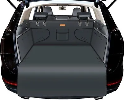 Image de Tapis de coffre antidérapant et imperméable – Protection pratique pour les chiens en voiture (gris)