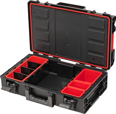 Produktbild von Toolbrothers RHINO XXL Werkzeugkoffer ECO Basic Höhe M 15,4 l IP66 mit herausnehmbaren Trennwänden + Boxen