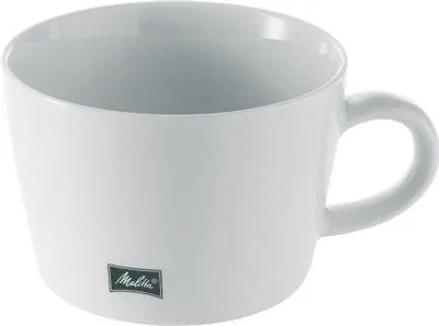 Immagine prodotto di Tazza da caffè al latte Melitta "M-Cups", bianca, 0,45 l in porcellana, altezza: 72 mm, con manico - 6 pezzi (18909)