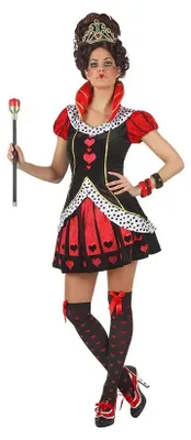 Immagine prodotto di Costume da bambina, "La Regina di Cuori malvagia", rosso, taglia XS-S