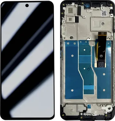 Zdjęcie produktu dla Relife, kompletny zestaw do Motorola G82 5G ekran LCD, ekran dotykowy + obudowa, czarny