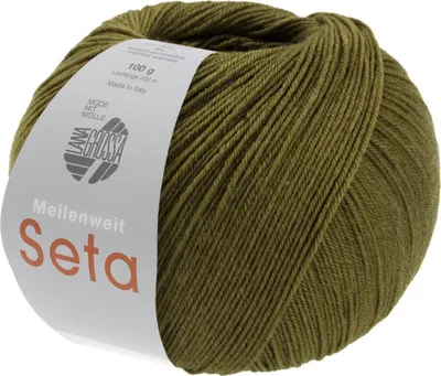 Produktbild von Lana Grossa - Meilenweit 100g Seta 0046 moosgrün