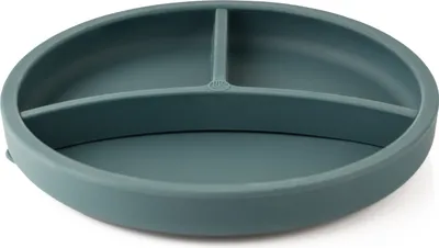 Imagen del producto de Ecorascals: Bandeja de silicona con separador, color gris verdoso