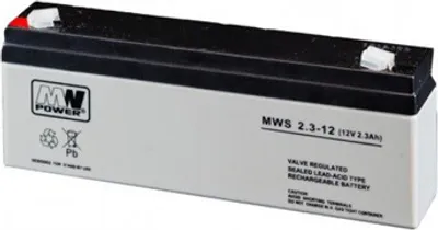 Obrázek produktu pro Baterie olověná 12V / 2,3Ah  MW Power AGM gelový akumulátor