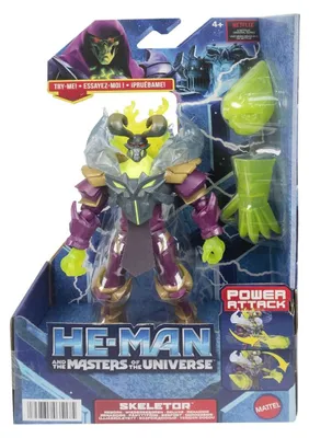 Produktbild von Mattel HDY38 - He-Man and the Masters of the Universe - Power Attack - Actionfigur mit Zubehör, 14 cm, Skeletor