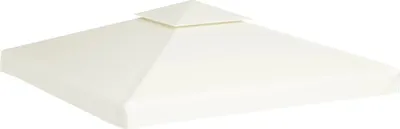 Immagine prodotto di vidaXL Padiglione tetto di ricambio 310 g/m² bianco crema 3x3 m