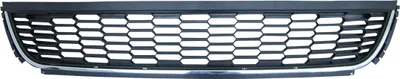 Produktbild von Stoßstange Gitter Abdeckung Mitte Chrom Rahmen Schwarz für VW Polo 6R 2009-2014