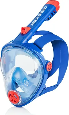 Produktbild von AQUA SPEED Kinder Schnorchelmaske Vollgesichtsmaske Taucherbrille Spectra 2.0, blau S