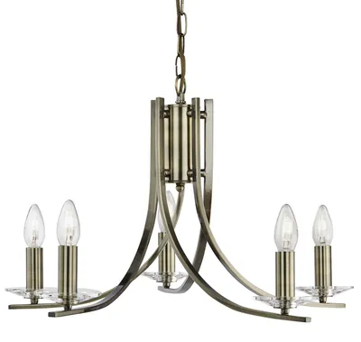 Produktbild von Deckenleuchte, Messing, Antik, Glas, Schalen, dimmbar