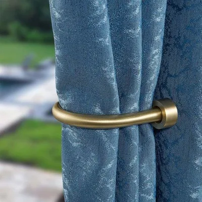 Immagine prodotto di Set di 2 supporti decorativi metallici per tende