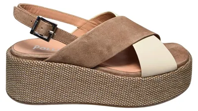 Image de Pollini SA16066G9ENAC10A, chaussures pour femme Pollini, en daim, multicolores
