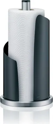 Produktbild von Kela Küchenrollenhalter Stella Metall schwarz 33cmh 15cmØ, 11200