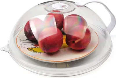 Produktbild von Mikrowellen-Spritzschutz, Mikrowellenabdeckung für Lebensmittel, Mikrowellen-Tellerschutzdeckel mit Dampföffnungen