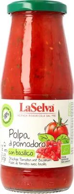 Produktbild von Polpa mit Basilikum 425g
