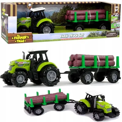 Produktbild von QULKI Traktor mit Anhänger Landmaschine mit Licht und Sound
