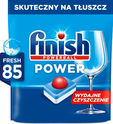 Obrázek produktu pro Finish Power All in One - Tablety do myčky, Osvežující Vůně, 85 ks. -> Finish Vše v Jednom - Tablety pro myčku, Vůně svěžesti, 85 ks.