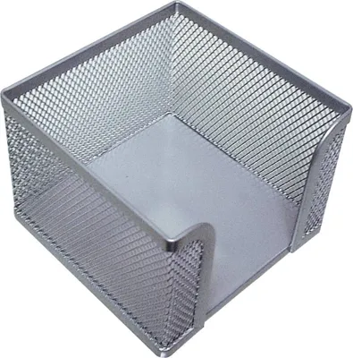Immagine prodotto di Q-Connect® KF00881 Scatola per appunti in filo metallico - argento