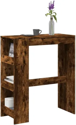 Produktbild von Küchen- und Esszimmertisch, Bartisch mit Gestellen aus geräucherter Eiche, 90 x 40 x 103,5 cm
