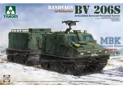 Productafbeelding van Takom Bandvagn Bv 206S, gearticuleerd gepanterd transportvoertuig, schaal 1:35