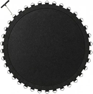 Obrázok produktu pre Skoková plachta na trampolínu – náhradná plachta – súčasť trampolíny – 8 otvorov – 244 cm – čierna