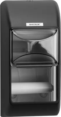 Image de KATRIN® 223080250 Distributeur de papier toilette noir pour 2 rouleaux