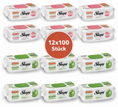 Obrázek produktu pro Čisticí ubrousky Sleepy Easy Clean – 6x100 Pine + 6x100 Pomelo | Úklid kanceláří