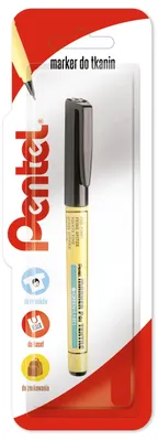 Immagine prodotto di Pennarello per tessuti NM10 nero, 1 pezzo - PENTEL