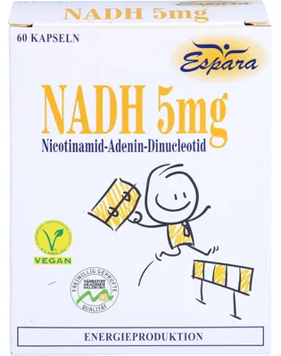Immagine prodotto di Espara NADH 5 mg con 5 mg di co-enzima 1 capsule, 60 capsule