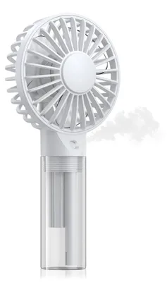 Obrázek produktu pro Přenosný ventilátor s rozprašovačem, osobní ventilátor s možností dobíjení a nádržkou na vodu o objemu 35 ml, mini ruční ventilátor pro chlazení, vhodný pro cestování, outdoorové aktivity, make-up, kempování, doma i v kanceláři