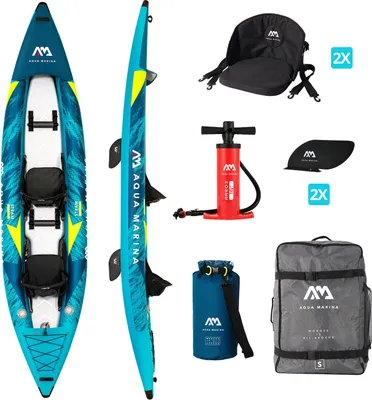 Produktbild von Aqua Marina Steam 412 2022 2er Kajak Schlauchboot Kanu Kayak Paddle Boot. Aufblasbar 2022 NEU