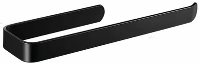 Produktbild von Selbstklebender Handtuchhalter aus Edelstahl für Bad und Küche – 33,5 cm – Schwarz – selbstklebend