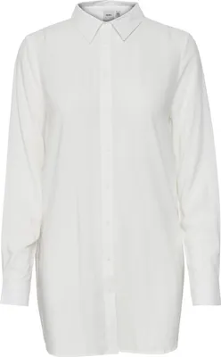 Produktbild von Ichi IHMAIN Damen Langarmbluse Hemd Langes Shirt mit Hemdblusenkragen relaxed fit