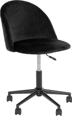 Produktbild von House Collection Samt Bürostuhl Stina Schwarz