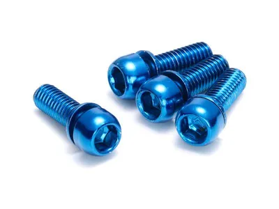 Image de Reverse Vis en acier M6x18 pour freins à disque (4 pcs.) Bleu