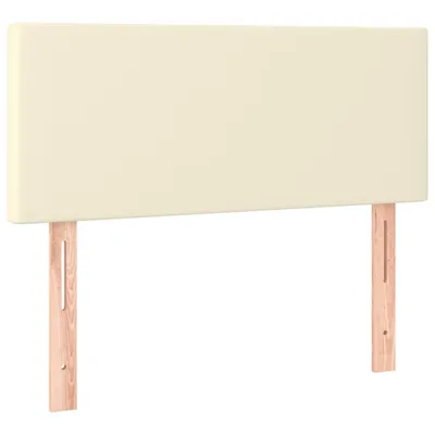 Image de vidaXL Tête de lit Crème 100x5x78/88 cm Similicuir