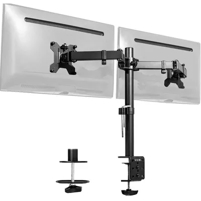 Immagine prodotto di Supporto doppio per monitor - Da 13 a 30 pollici - Max 10 kg - VESA 75 e 100 mm - Nero