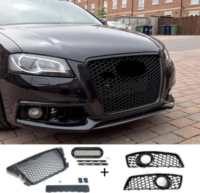 Produktbild von Kühlergrill Front Waben-Grill Lüftungsgitter passend für Audi A3 8P 08-13