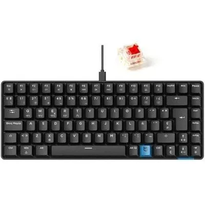 Obrázok produktu pre Hiditec GKE010005, Káblový a bezdrôtový, USB + RF Wireless + Bluetooth, Mechanický spínač kláves, QWERTY, RGB LED, Čierna