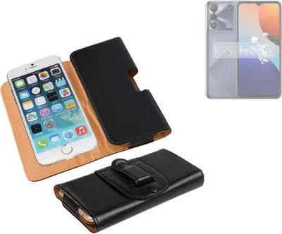 Produktbild von K-S-Trade Schützhülle Handyhülle kompatibel mit Tecno Spark 9  Holster Gürtel Tasche Schutzhülle Handy-Tasche Smartphone Case Seitentasche