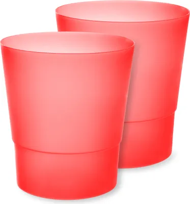 Image de Pot de fleurs Garronda, lot de 2 GD-0038 (Rouge46, ⌀ 12, H 15 cm)