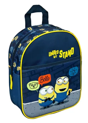 Produktbild von Minions 3D Kinderrucksack mit Fronttasche für Kindergarten, Vorschule und Freizeit
