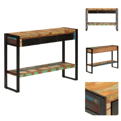 Produktbild von vidaXL Konsolentisch 110x30x76 cm Altholz Massiv -  Beistelltische