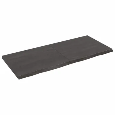 Immagine prodotto di vidaXL Piano per vanità marrone scuro 140x60x(2-4)cm in legno massiccio