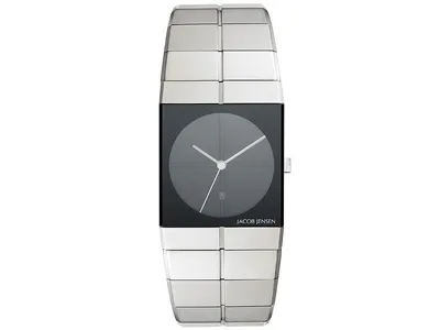 Produktbild von Jacob Jensen Icon 210 Herrenuhr Stahl 30 mm schwarz