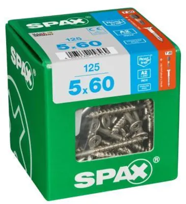 Obrázek produktu pro SPAX 4197000500606, Šroub, Nerezová ocel, Dřevo, S plochou hlavou, Torx, Nerezová ocel