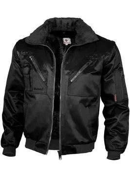 Produktbild von Qualitex Pilotenjacke - Arbeitsjacke Herren 4-in-1 Pilotenjacke mit abtrennbaren Ärmeln - in Farbe: schwarz - Herren: XL - Damen: 48