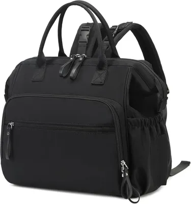 Produktbild von Wickeltasche, 14 Fächer, wasserdichte Babytasche mit Kinderwagenbefestigung, für Reisen