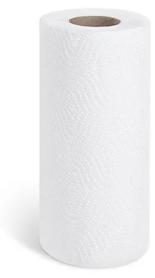 Produktbild von 80x Küchenrolle 2-lagig geprägt weiß Ø10,5cm 23cm x 11m 50 BlattMix
